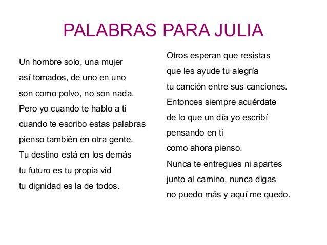 Los viernes poesía. Hoy: Palabras para Julia, de José Agustín Goytisolo